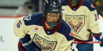 Anna Wilgren with the Montreal Victoire