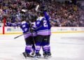 Minnesota Frost celebrate a goal