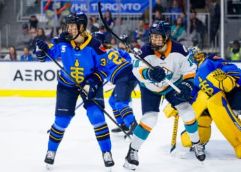 If the inaugural PWHL Draft were held today, Toronto's Hannah Miller (34) would be one of the league's biggest risers, while New York's Elizabeth Giguere (18) would be a big faller - Photo @ PWHL