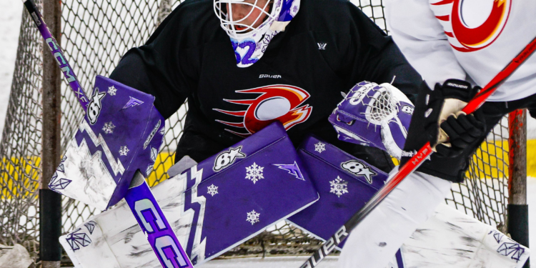 Lucy Morgan practicing with the PWHL's Ottawa Charge - Photo @ PWHL