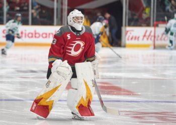 Gwyneth Philips of the PWHL's Ottawa Charge - Photo @ Ellen Bond / Dub Hockey