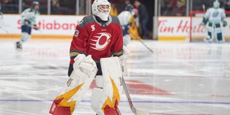 Gwyneth Philips of the PWHL's Ottawa Charge - Photo @ Ellen Bond / Dub Hockey