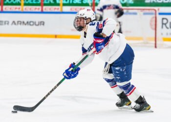 Haley Winn of Team USA will be one of the top picks in the 2025 PWHL Draft - Photo @ Mika Kylmäniemi / Finnish Ice Hockey Association