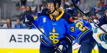 Hannah Miller with the PWHL's Toronto Sceptres